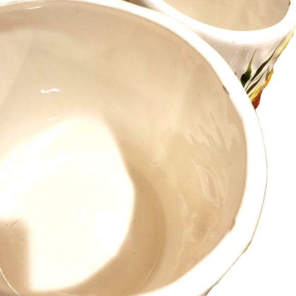 Set of 5 whimsical mushroom butterfly ceramic canisters - Picture 16 of 16